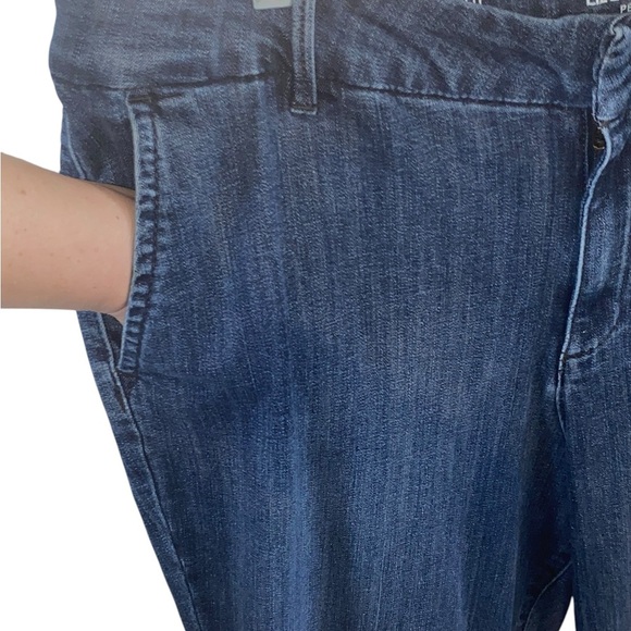 Liz Claiborne Classic Blue Trouser Plus Size 16 Jeans - Picture 3 of 10